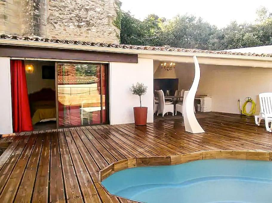 Gite En Provence Proche Avignon Sauveterre (Gard) Exterior foto
